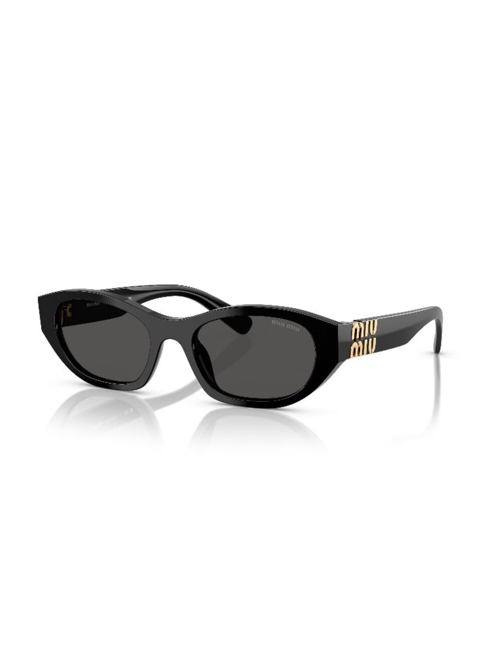 New Miu Miu Women's Sunglasses Grey Aviator Lens Acetate Frame MU A03S 16K08Z 53